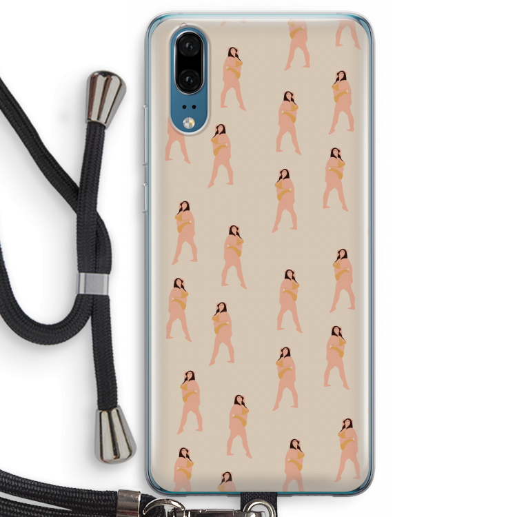 You're so golden: Huawei P20 Transparant Hoesje met koord