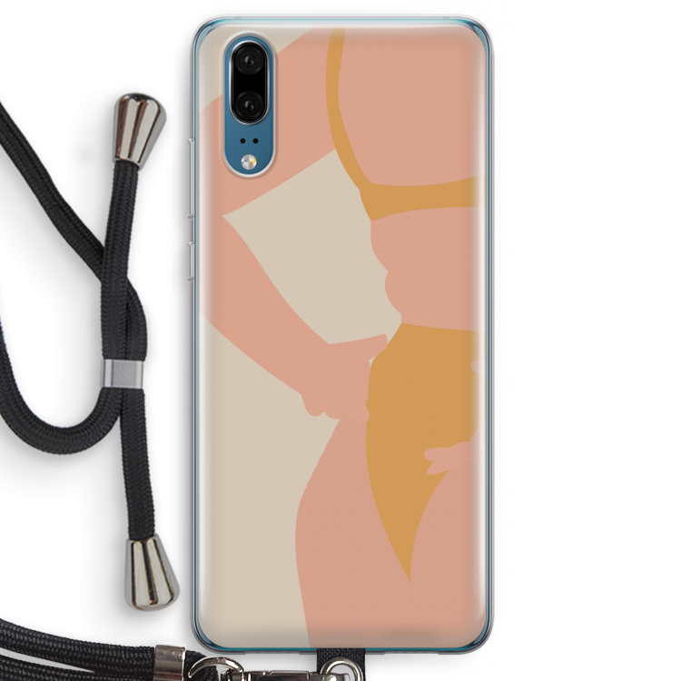 Bikini body: Huawei P20 Transparant Hoesje met koord