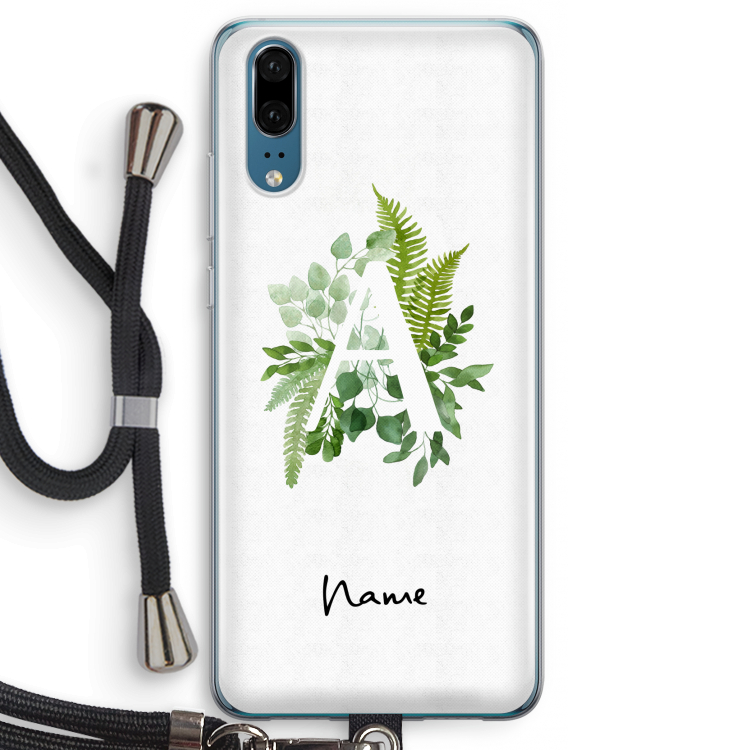Green Brush: Huawei P20 Transparant Hoesje met koord