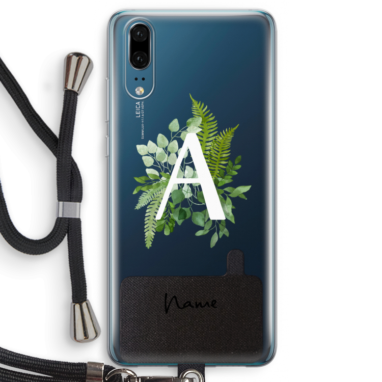 Green Brush: Huawei P20 Transparant Hoesje met koord