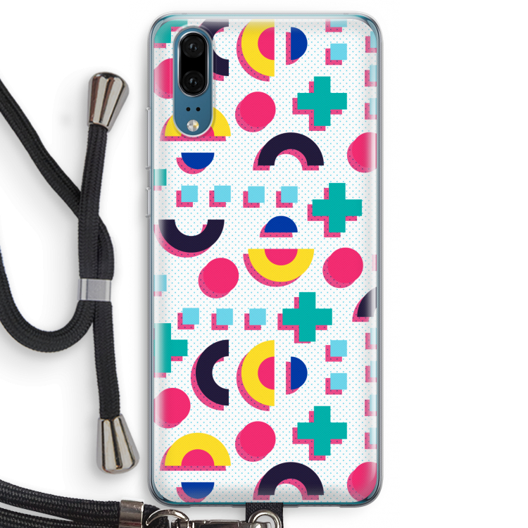 8-bit N°2: Huawei P20 Transparant Hoesje met koord
