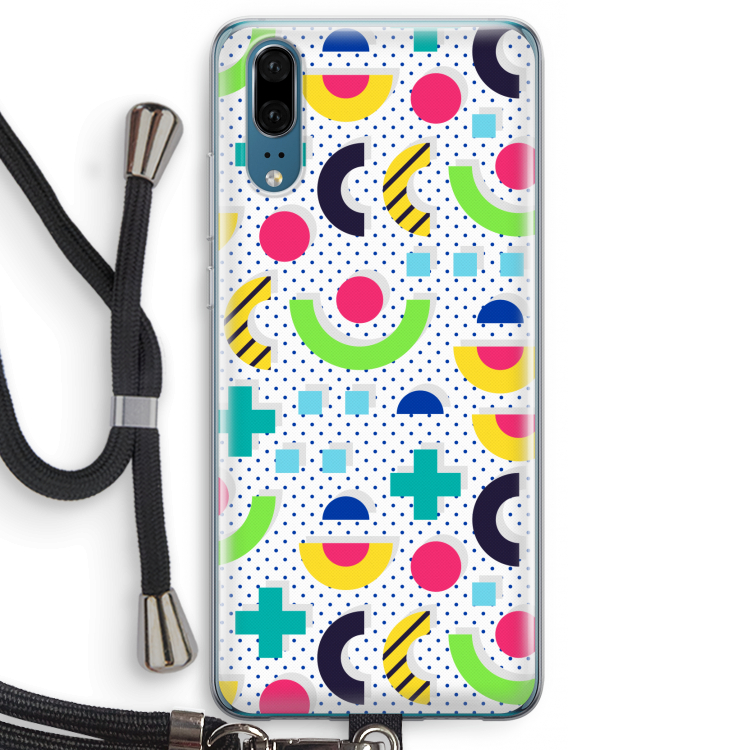 8-bit N°1: Huawei P20 Transparant Hoesje met koord