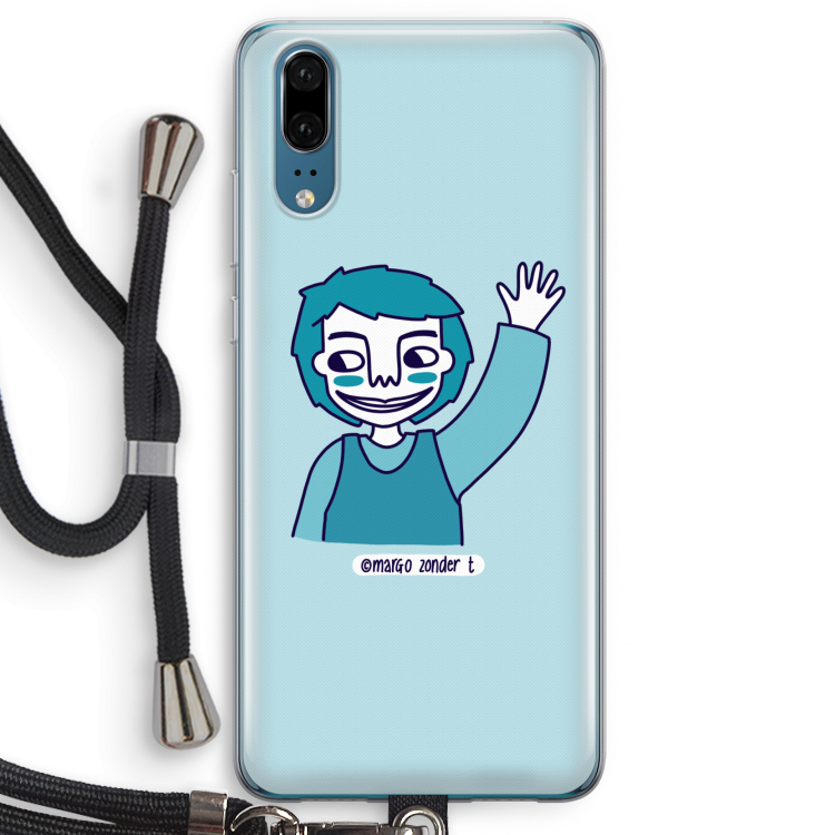 Zwaai: Huawei P20 Transparant Hoesje met koord