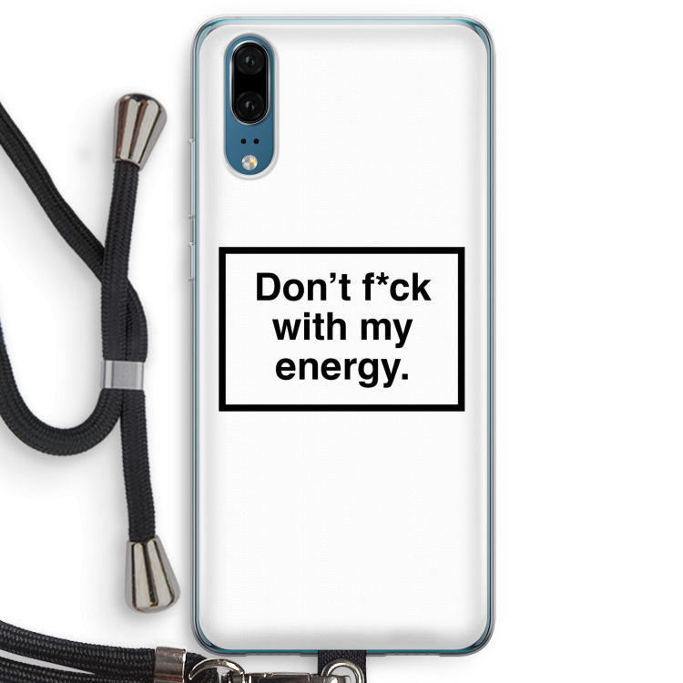 My energy: Huawei P20 Transparant Hoesje met koord