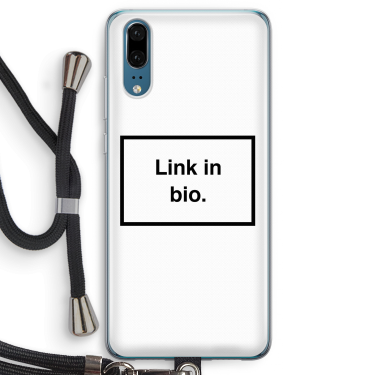Link in bio: Huawei P20 Transparant Hoesje met koord