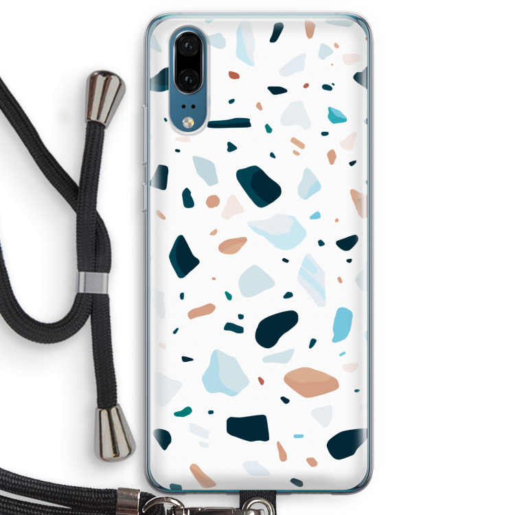 Terrazzo N°13: Huawei P20 Transparant Hoesje met koord