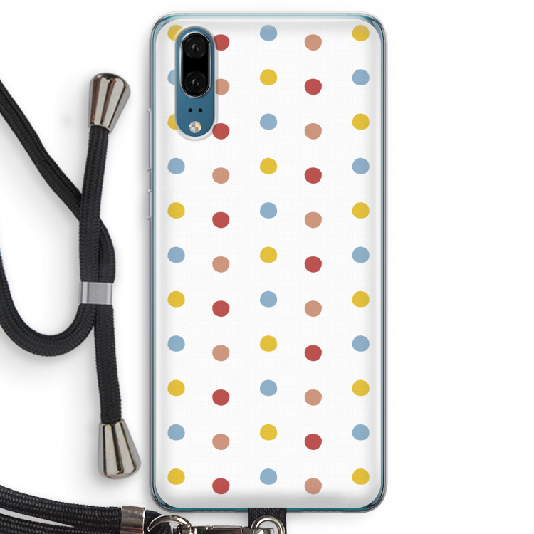 Bollen: Huawei P20 Transparant Hoesje met koord