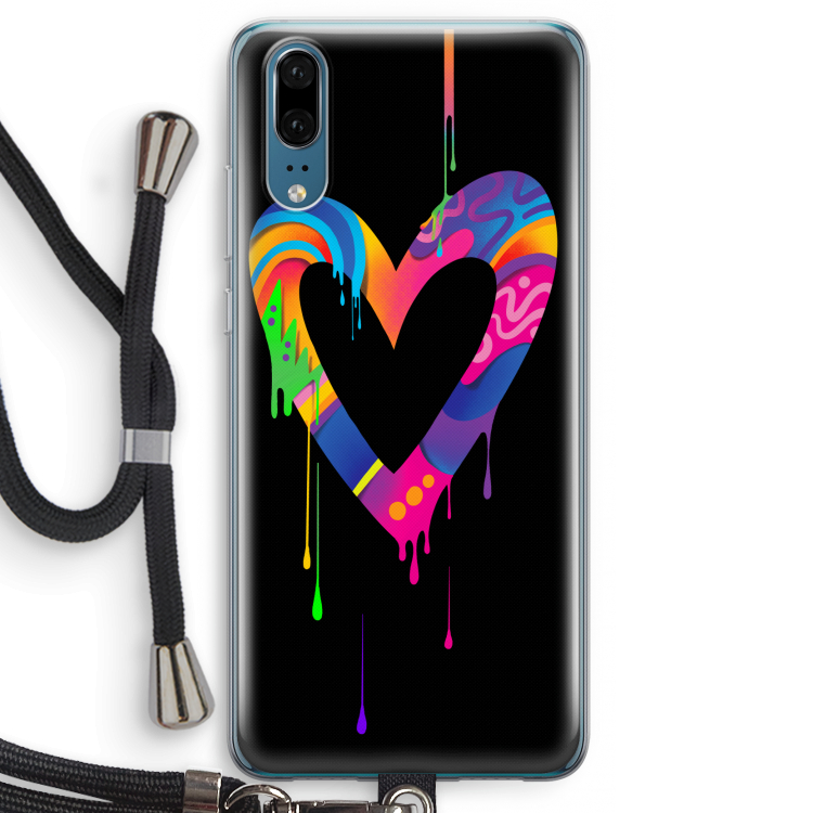 Melts My Heart: Huawei P20 Transparant Hoesje met koord