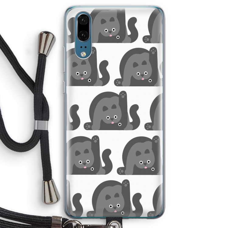 Cats: Huawei P20 Transparant Hoesje met koord