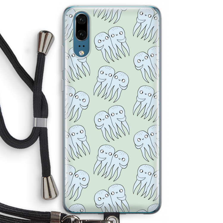 Octopussen: Huawei P20 Transparant Hoesje met koord