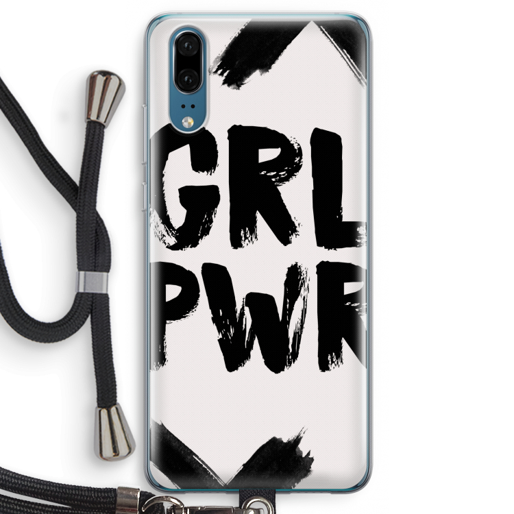 Girl Power #2: Huawei P20 Transparant Hoesje met koord