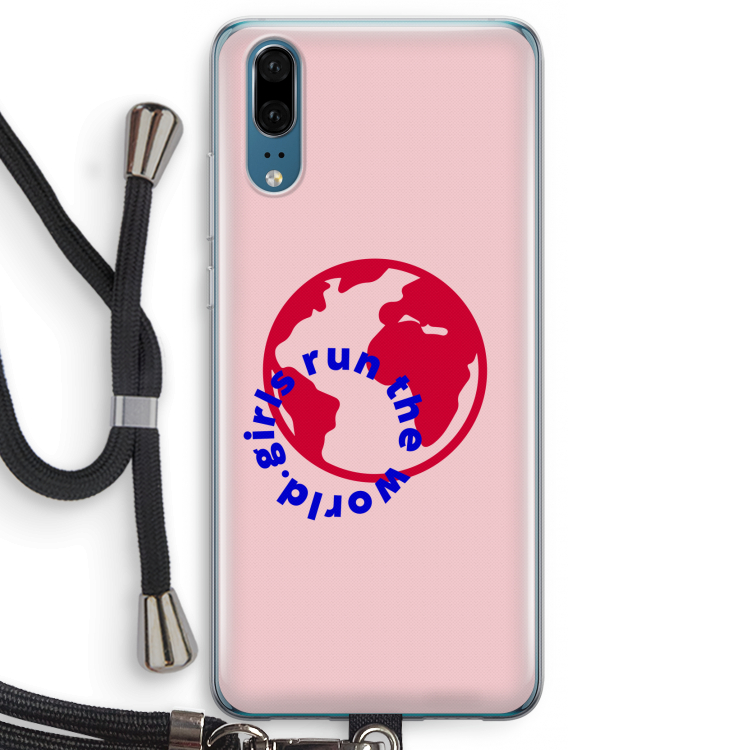 Run The World: Huawei P20 Transparant Hoesje met koord