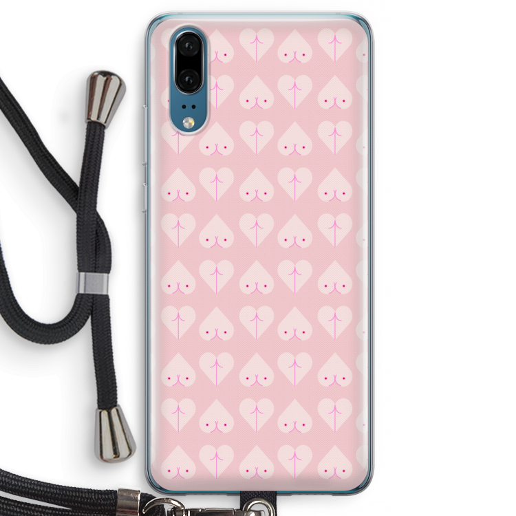 Ass 'n Titties: Huawei P20 Transparant Hoesje met koord