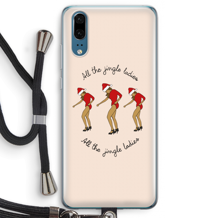 Jingle Ladies: Huawei P20 Transparant Hoesje met koord