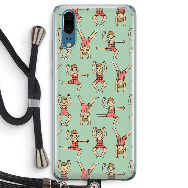 Gymboys: Huawei P20 Transparant Hoesje met koord