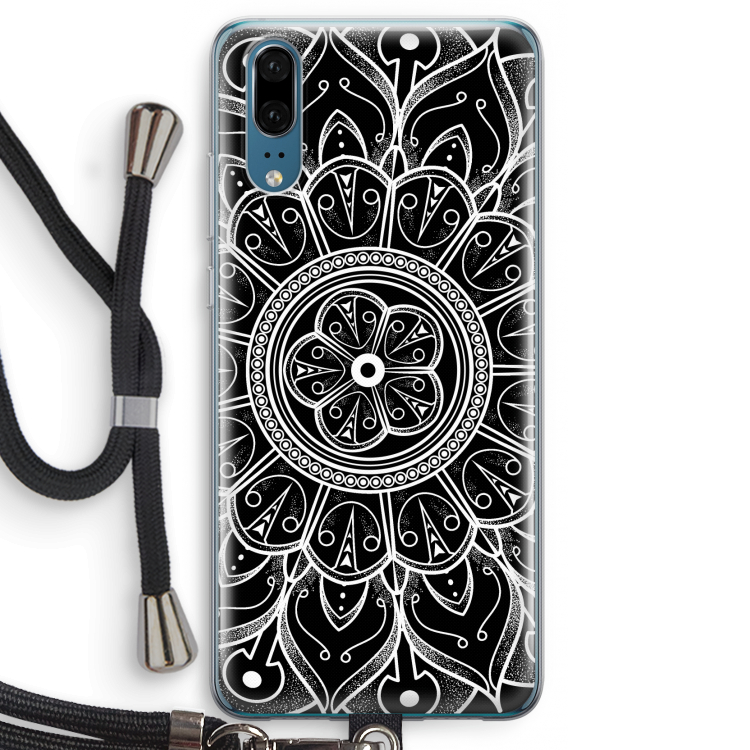 Roses Are Red: Huawei P20 Transparant Hoesje met koord