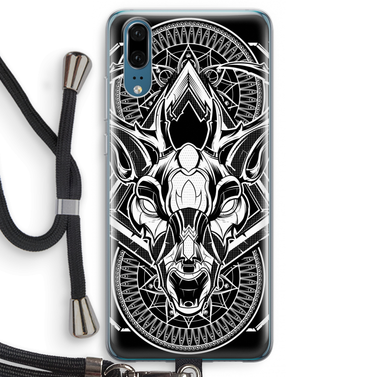 Oh Deer: Huawei P20 Transparant Hoesje met koord