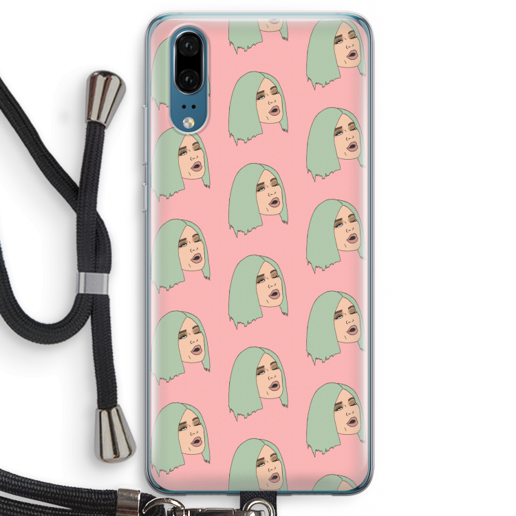 King Kylie: Huawei P20 Transparant Hoesje met koord