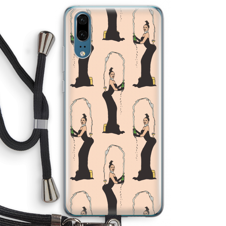Pop Some Kim: Huawei P20 Transparant Hoesje met koord