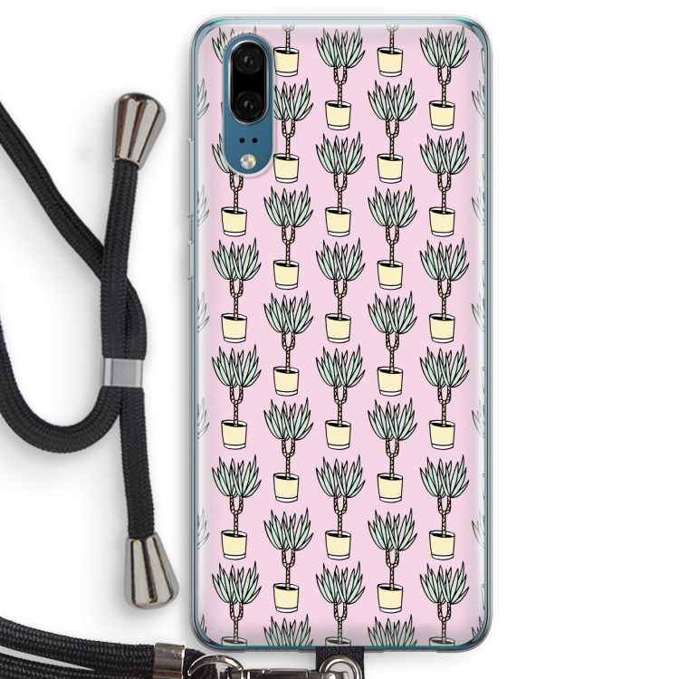 Boompje: Huawei P20 Transparant Hoesje met koord