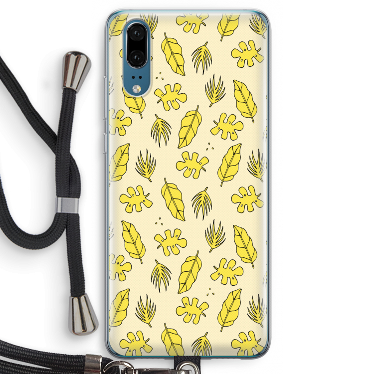Herfst: Huawei P20 Transparant Hoesje met koord