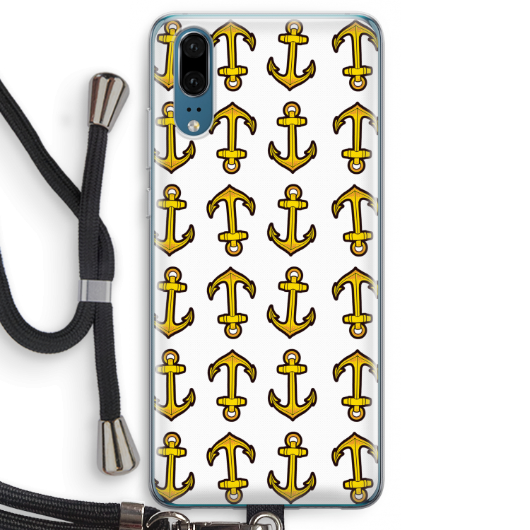 Musketon Anchor: Huawei P20 Transparant Hoesje met koord