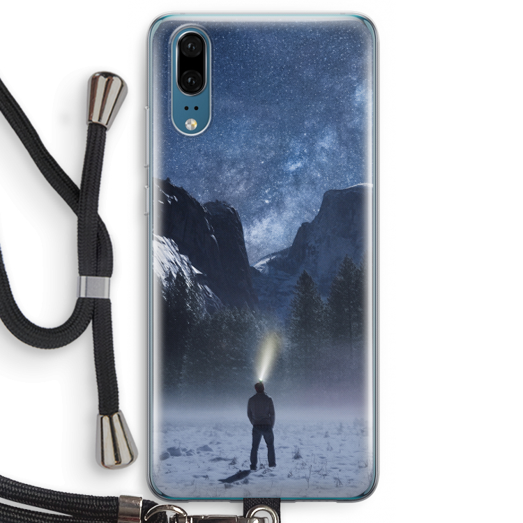 Wanderlust: Huawei P20 Transparant Hoesje met koord