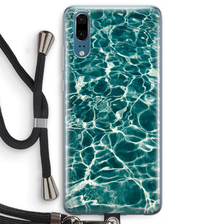 Weerkaatsing water: Huawei P20 Transparant Hoesje met koord