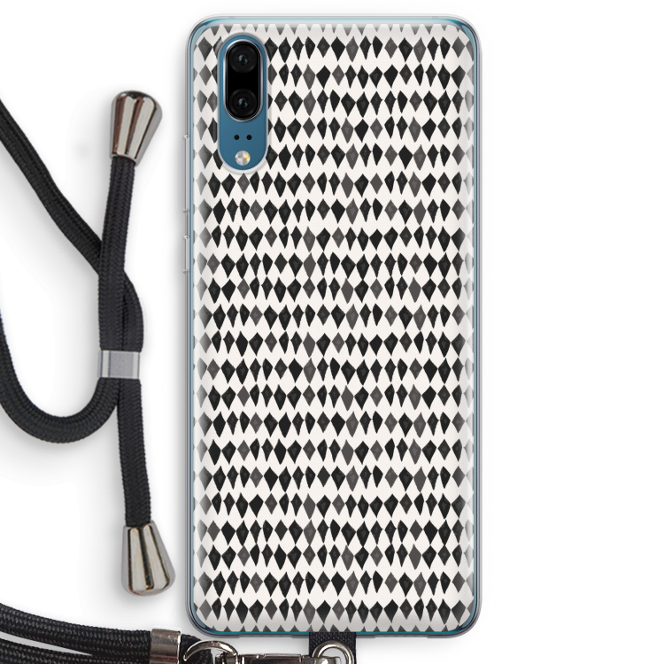 Crazy shapes: Huawei P20 Transparant Hoesje met koord