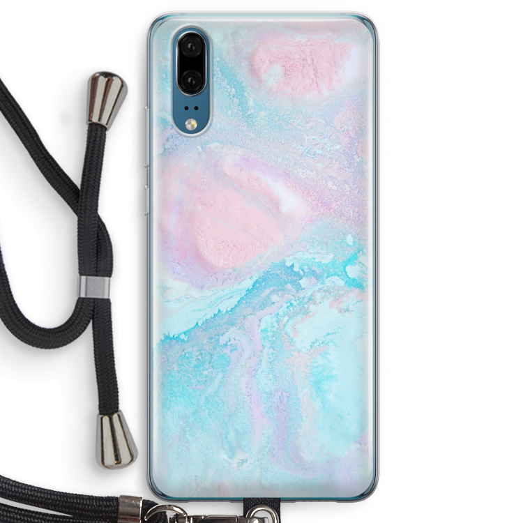 Fantasie pastel: Huawei P20 Transparant Hoesje met koord