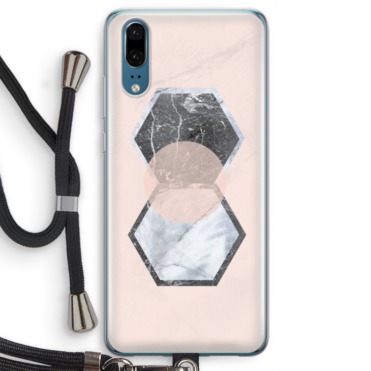 Creatieve toets: Huawei P20 Transparant Hoesje met koord