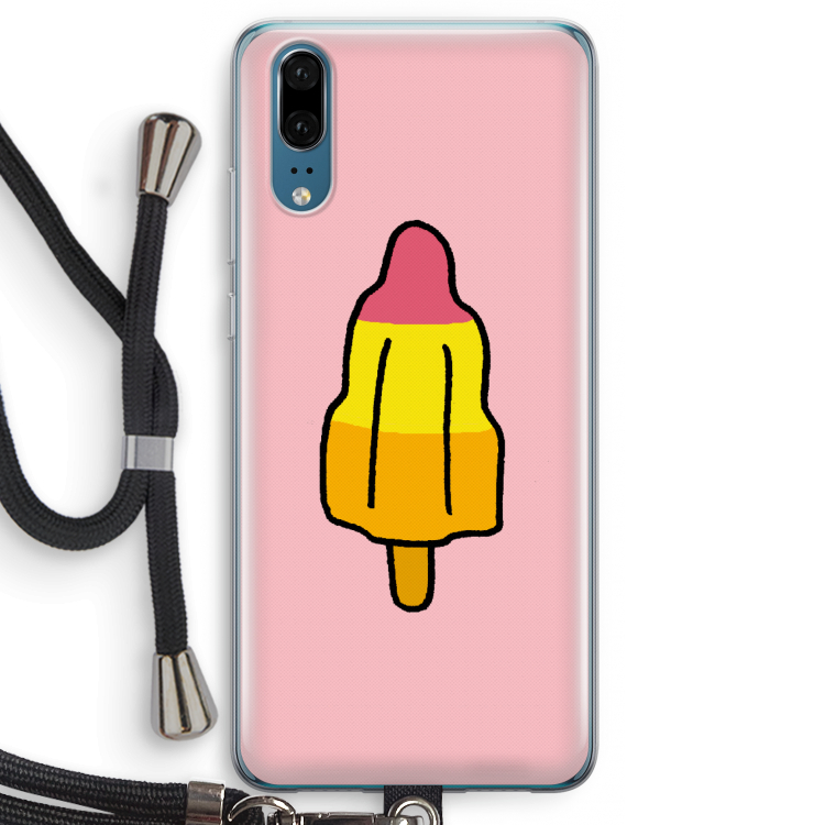 Raketijsje: Huawei P20 Transparant Hoesje met koord