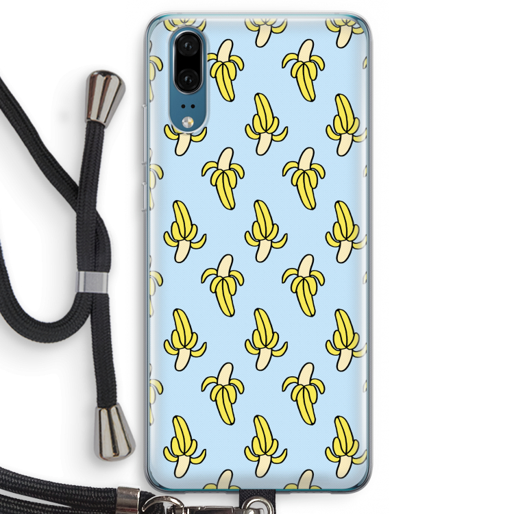 Bananas: Huawei P20 Transparant Hoesje met koord