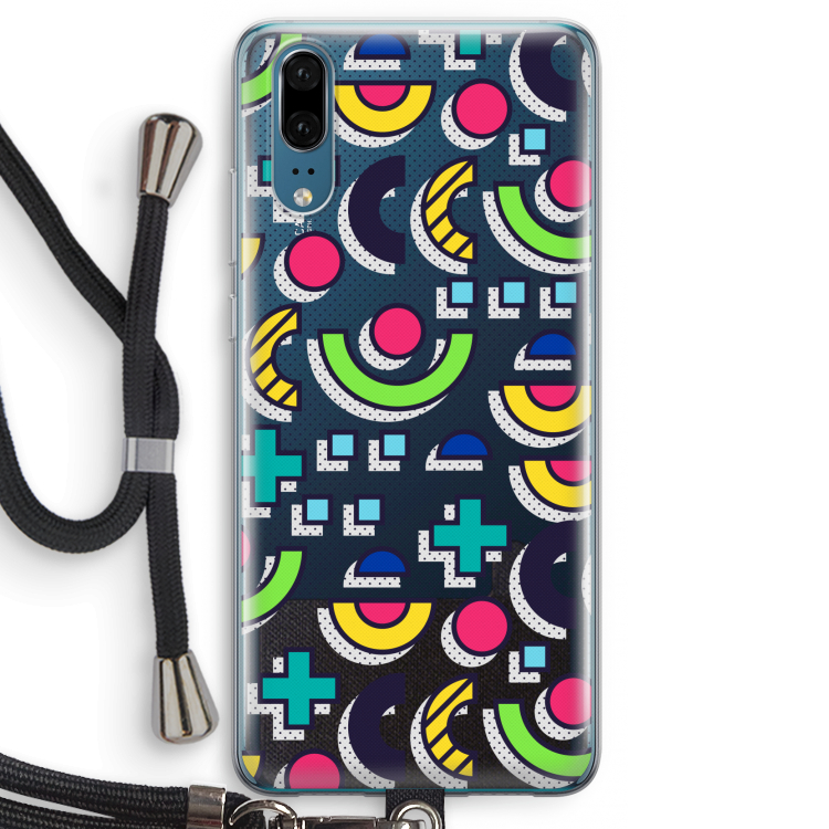 8-bit N°6: Huawei P20 Transparant Hoesje met koord
