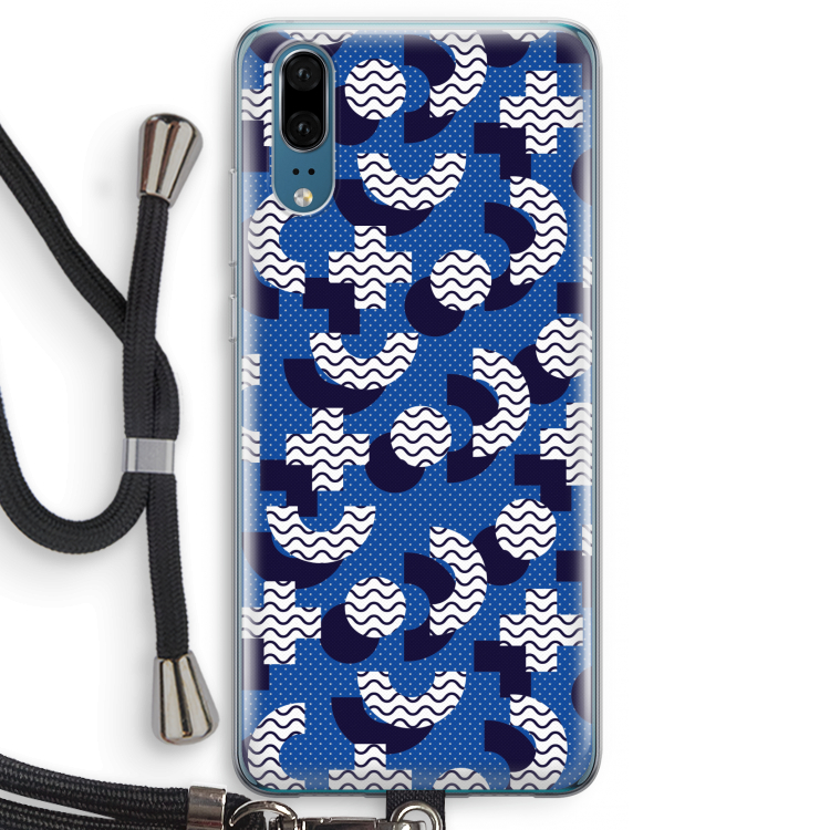 8-bit N°5: Huawei P20 Transparant Hoesje met koord