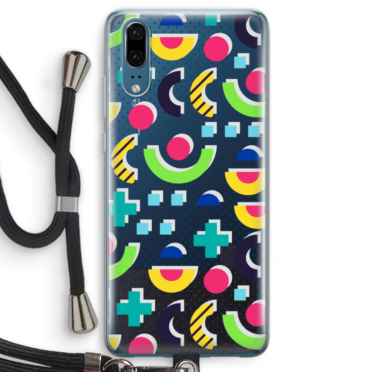 8-bit N°1: Huawei P20 Transparant Hoesje met koord