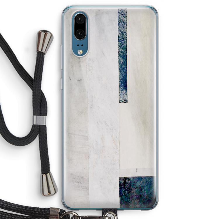Meet you there: Huawei P20 Transparant Hoesje met koord