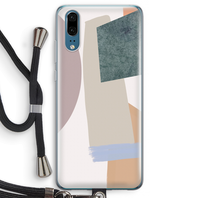 Lindo: Huawei P20 Transparant Hoesje met koord