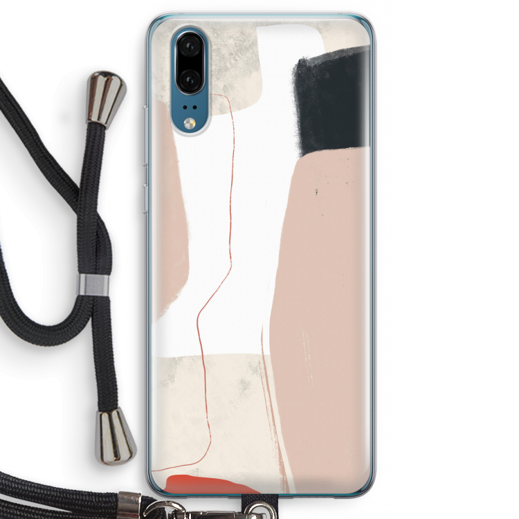 Lava: Huawei P20 Transparant Hoesje met koord