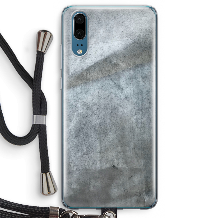 Grey Stone: Huawei P20 Transparant Hoesje met koord