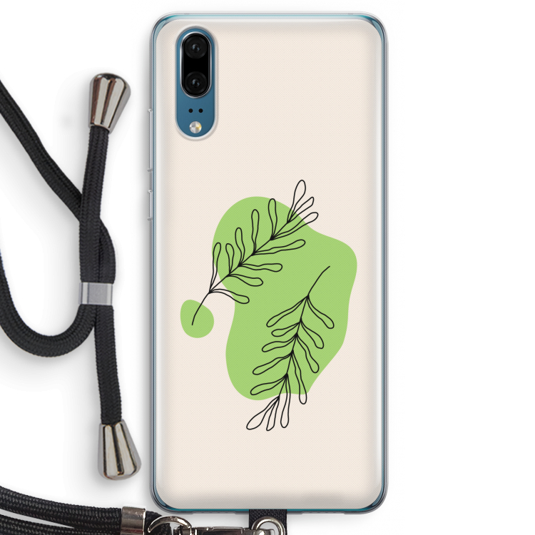 Beleaf in you: Huawei P20 Transparant Hoesje met koord