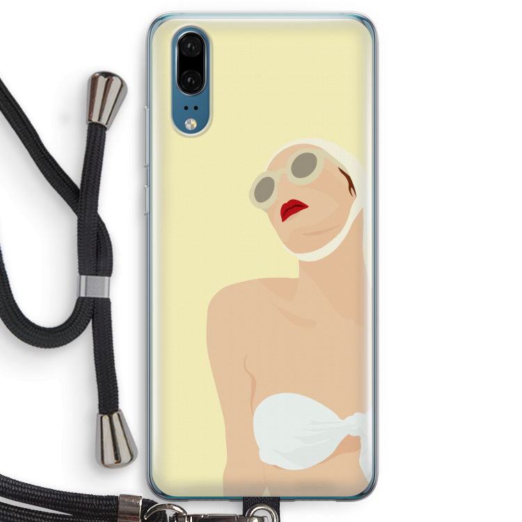 Summer: Huawei P20 Transparant Hoesje met koord