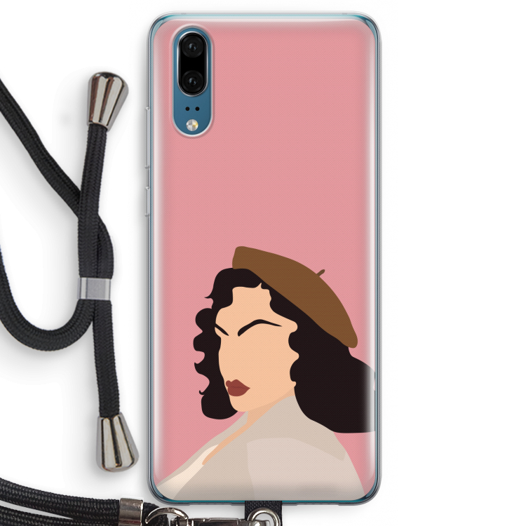 Confidence: Huawei P20 Transparant Hoesje met koord