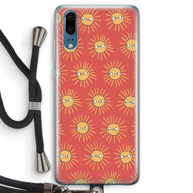 Zon: Huawei P20 Transparant Hoesje met koord