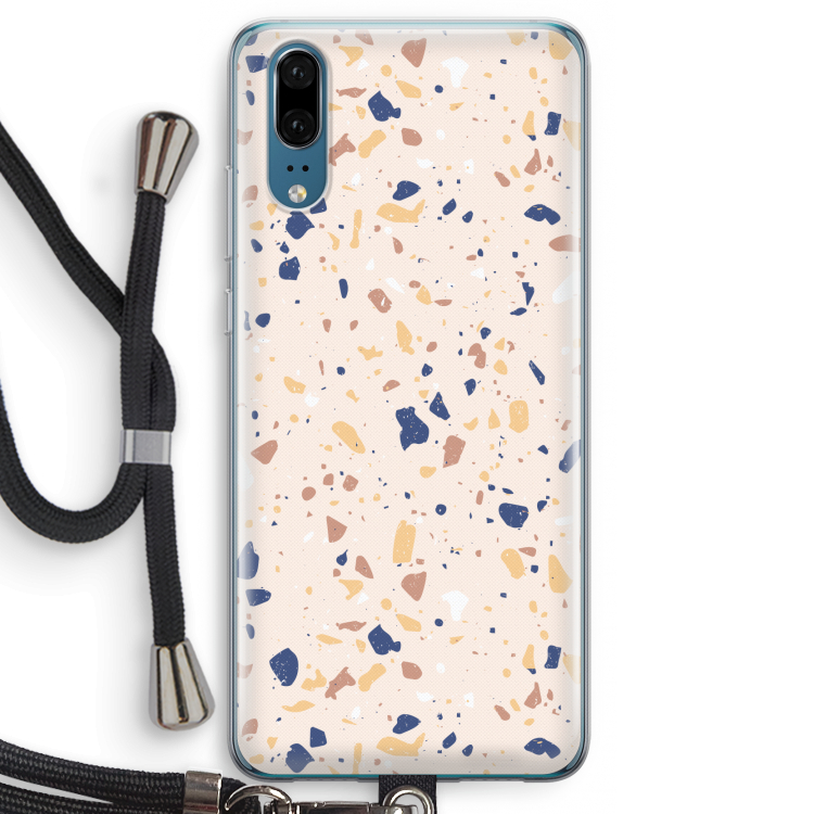 Terrazzo N°23: Huawei P20 Transparant Hoesje met koord