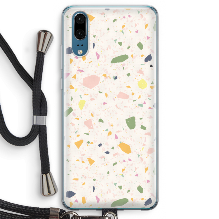 Terrazzo N°21: Huawei P20 Transparant Hoesje met koord