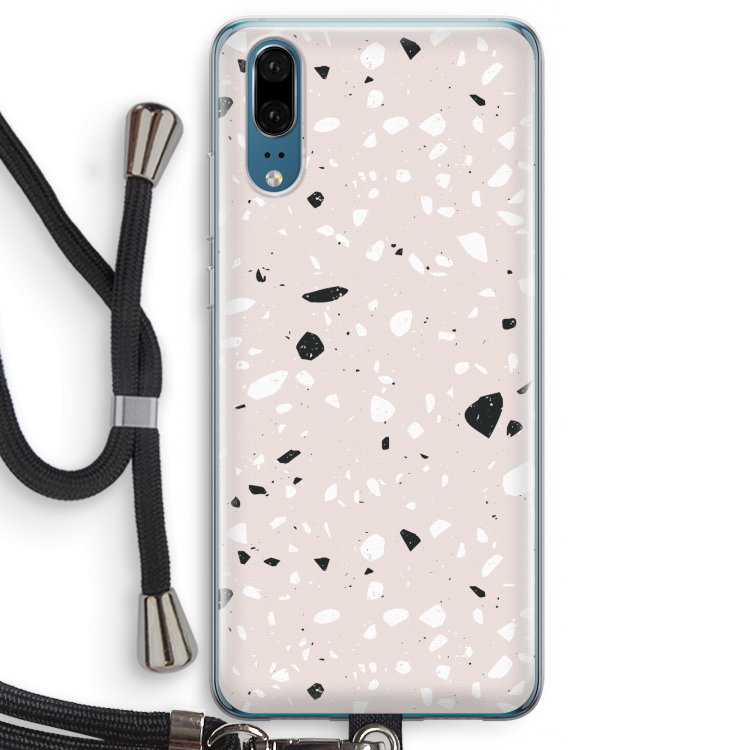 Terrazzo N°20: Huawei P20 Transparant Hoesje met koord