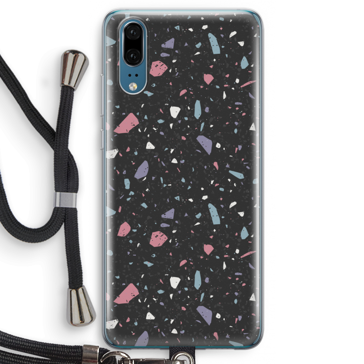 Terrazzo N°16: Huawei P20 Transparant Hoesje met koord