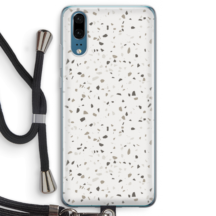 Terrazzo N°14: Huawei P20 Transparant Hoesje met koord