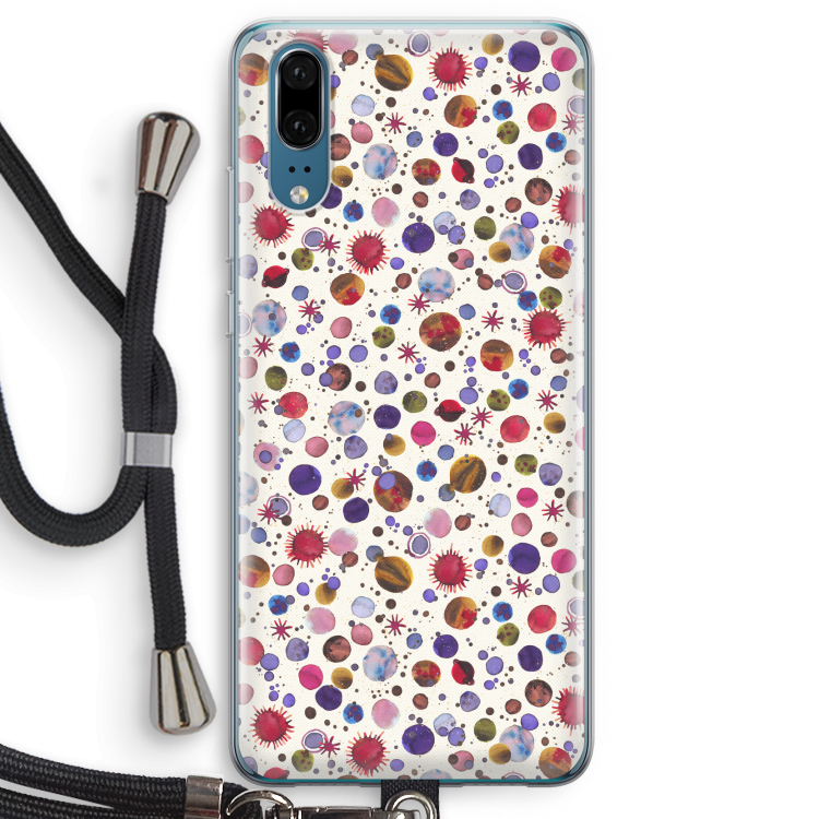 Planets Space: Huawei P20 Transparant Hoesje met koord